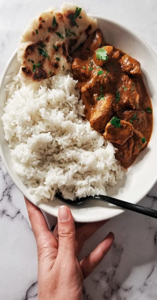 LOW FODMAP CHICKEN TIKKA MASALA & GLUTEN FREE NAAN BREAD
