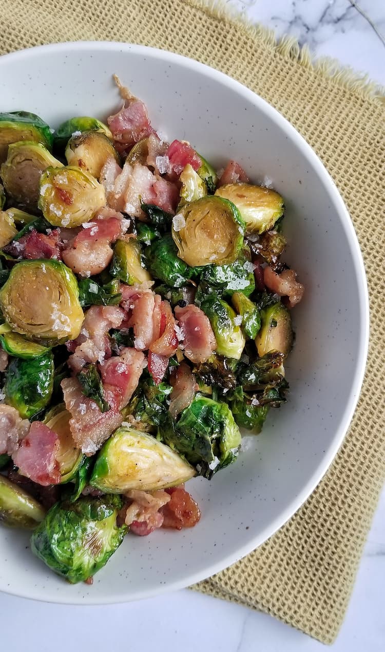 Maple Brussels Sprouts Baked with Bacon Hip Hip Gourmet