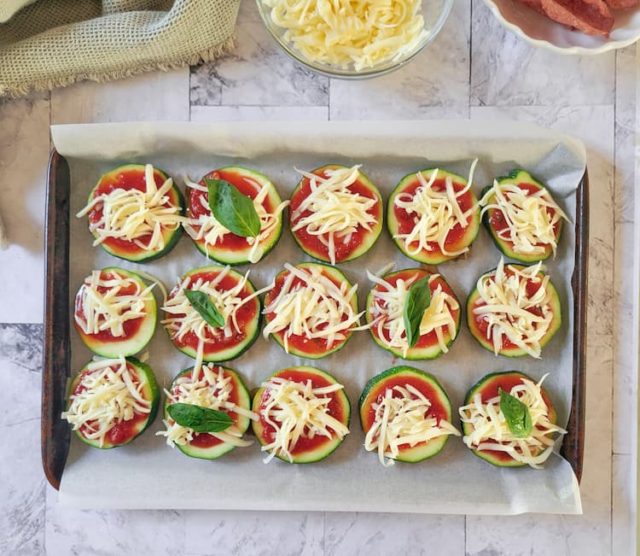 Recipe for Baked Zucchini (That Tastes Like Pizza!) - Hip Hip Gourmet