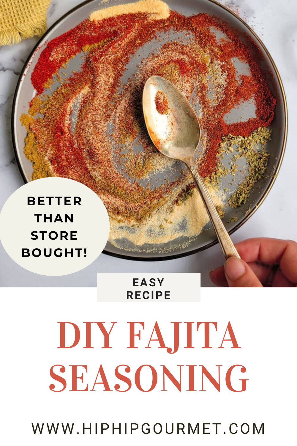 pin for homemade fajitas seasoning
