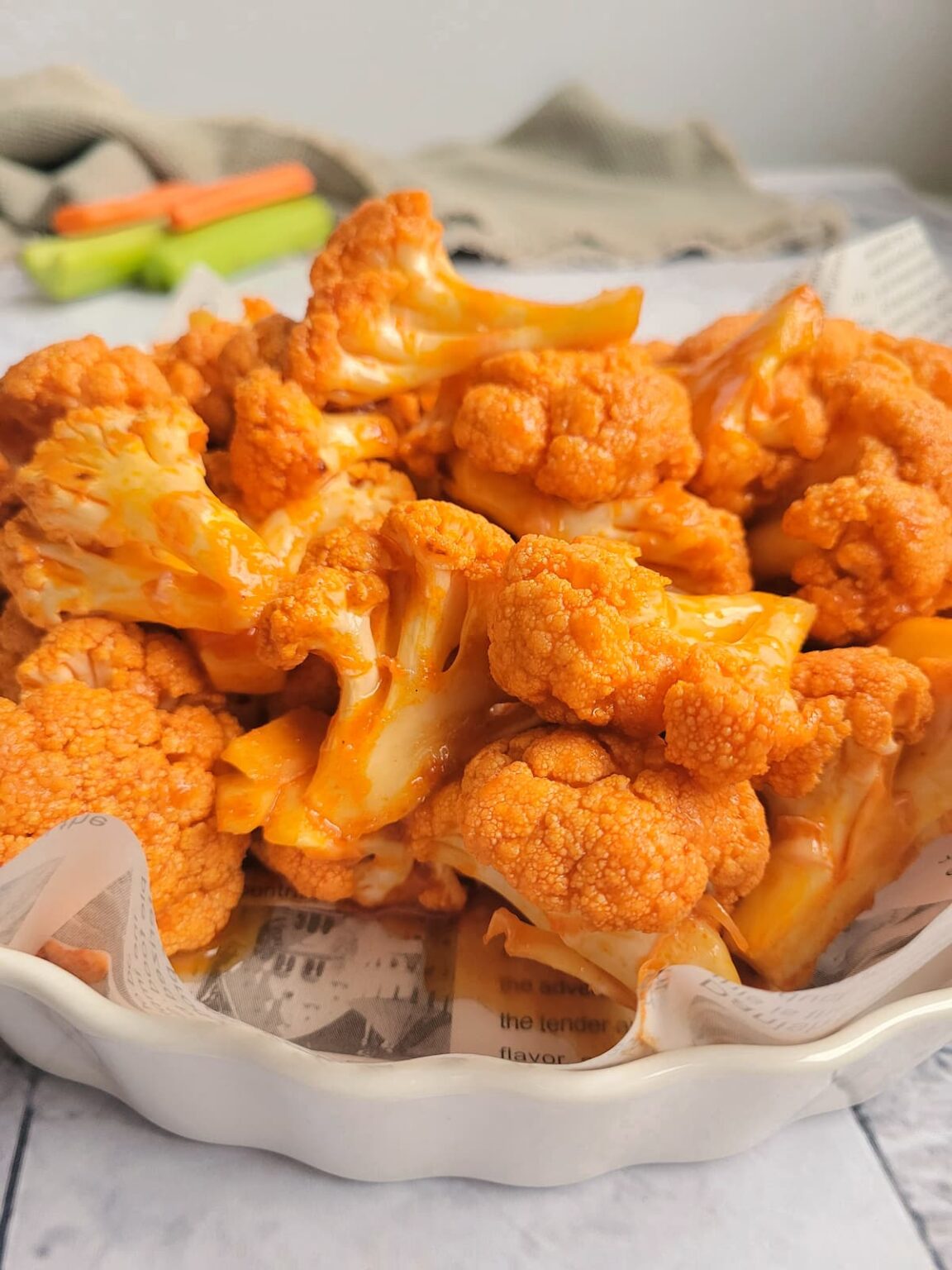 Keto/Vegan Buffalo Cauliflower Bites Hip Hip Gourmet