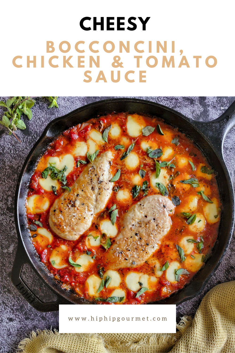 PIN FOR CHEESY CHICKEN SKILLET