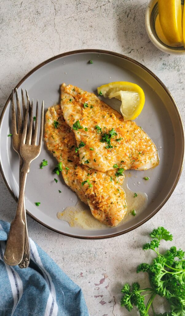 Crusted Parmesan Fish (Keto Friendly) - Hip Hip Gourmet