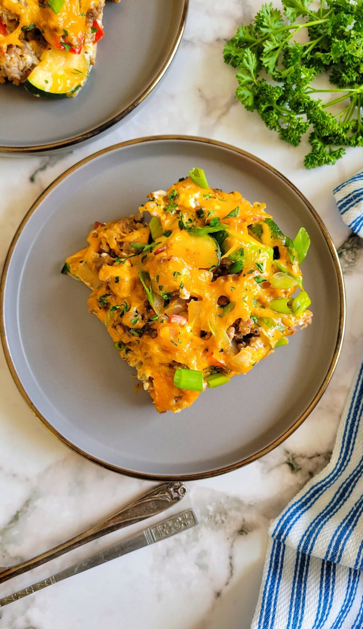 Cheesy Sausage Casserole with Zucchini Hip Hip Gourmet
