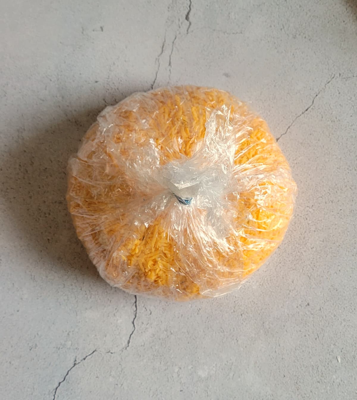saran wrapped cheese ball