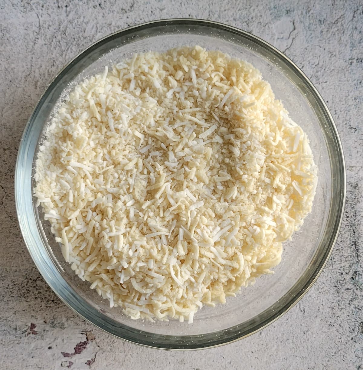 bowl of shredded coconut and panko