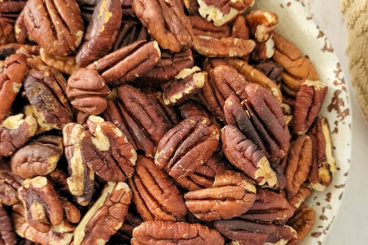 bowl of toasted pecans