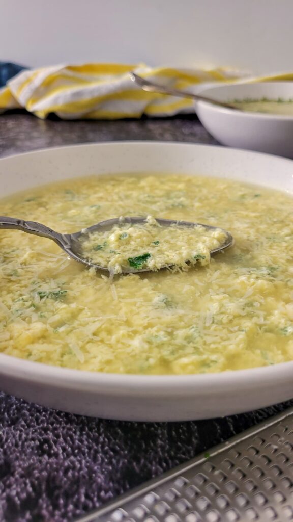 ITALIAN EGG DROP SOUP (STRACCIATELLA)