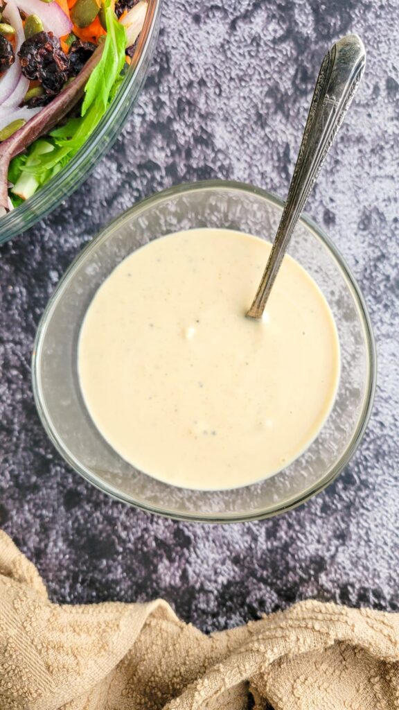 TAHINI LEMON VEGAN SALAD DRESSING