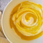 swirled mustard and mayonnaise in a bowl