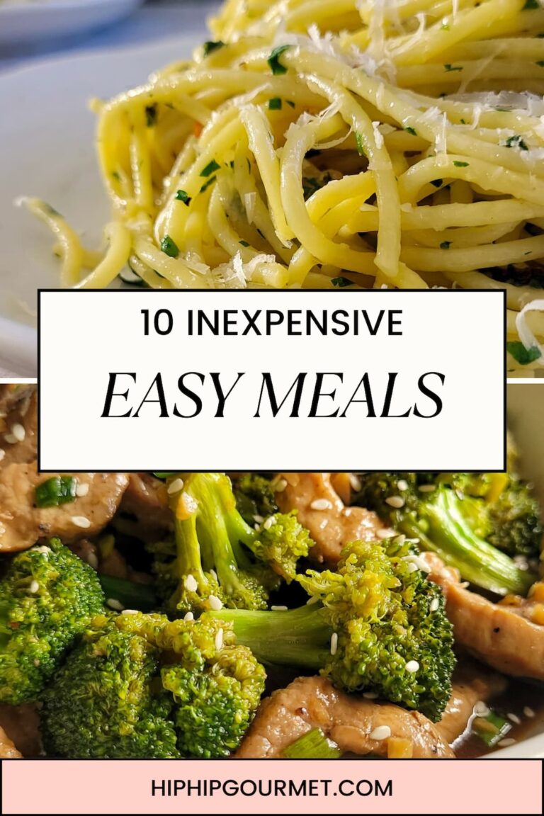 PIN FOR INEXPENSIVE EASY MEALS