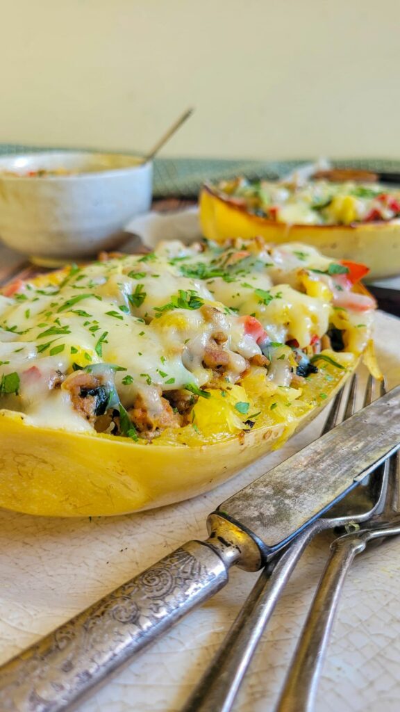STUFFED SPAGHETTI SQUASH