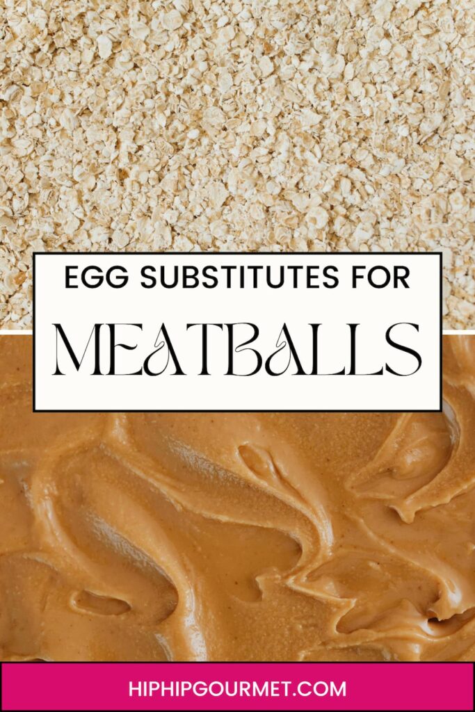 EGG SUBSTITUTES FOR MEATBALLS