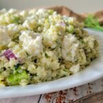 pastina salad on a plate