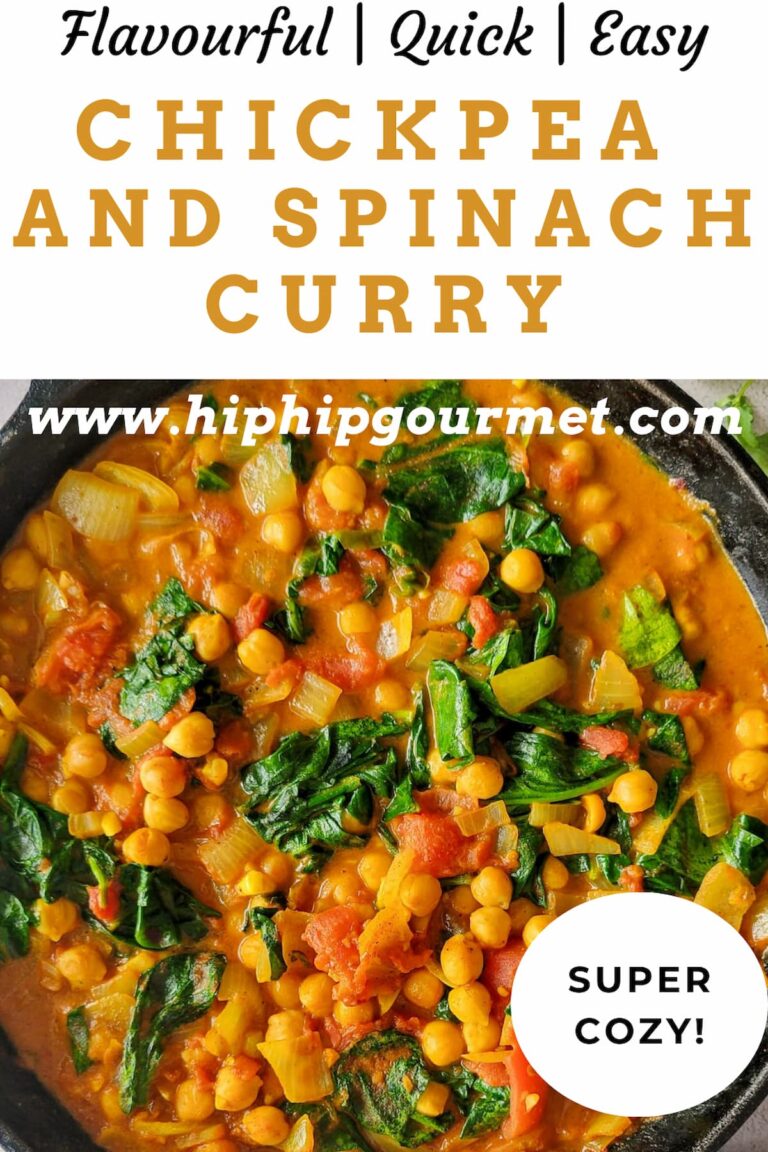 Chickpea and Spinach Curry (Vegan, Healthy & So Easy!) - Hip Hip Gourmet