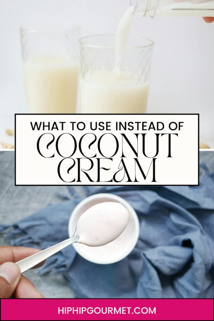 COCONUT CREAM SUBSTITUTES
