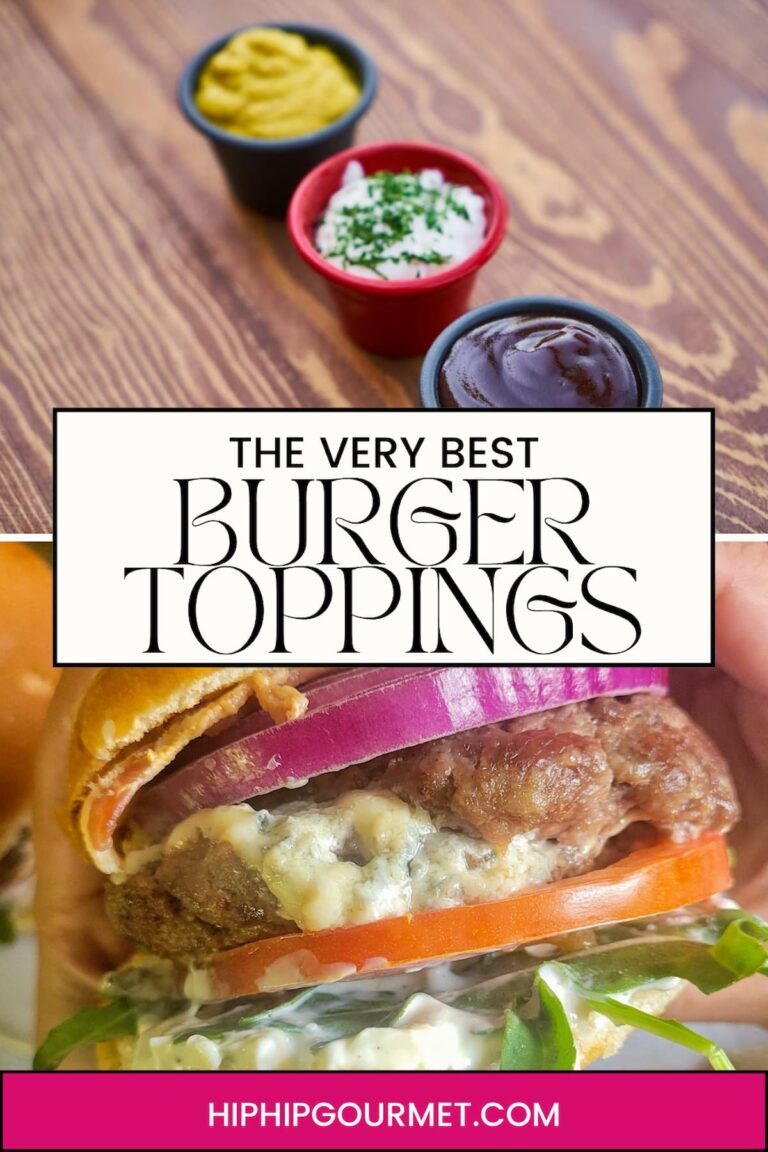 PIN FOR IDEAS FOR BURGER TOPPINGS