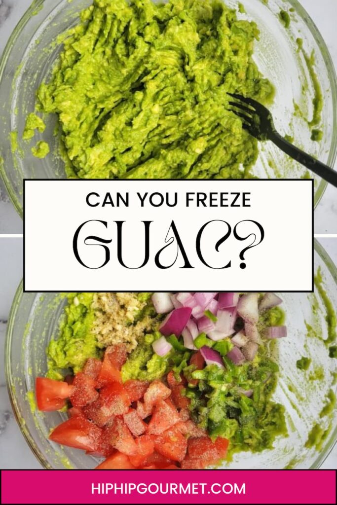 CAN YOU FREEZE GUACAMOLE?