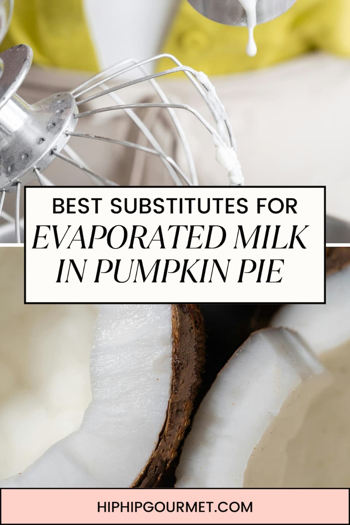 PIN FOR SUBSTITUTE FOR EVAPORATED MILK IN PUMPKIN PIE