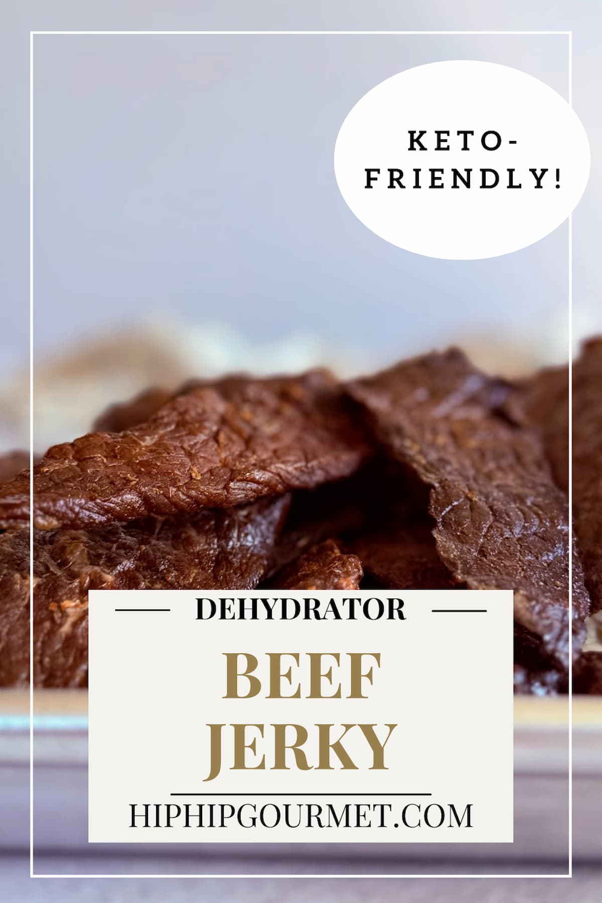 pile of beef jerky on a sheet pan.