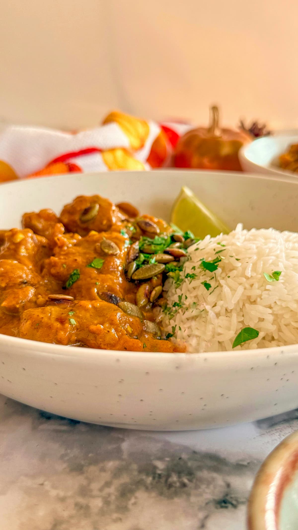 Pumpkin and Chicken Curry