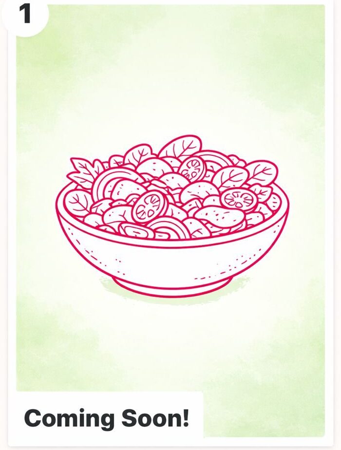 Salad series coming soon icon.