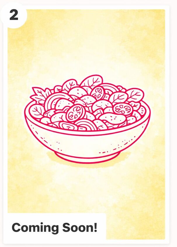 Salad series coming soon icon.