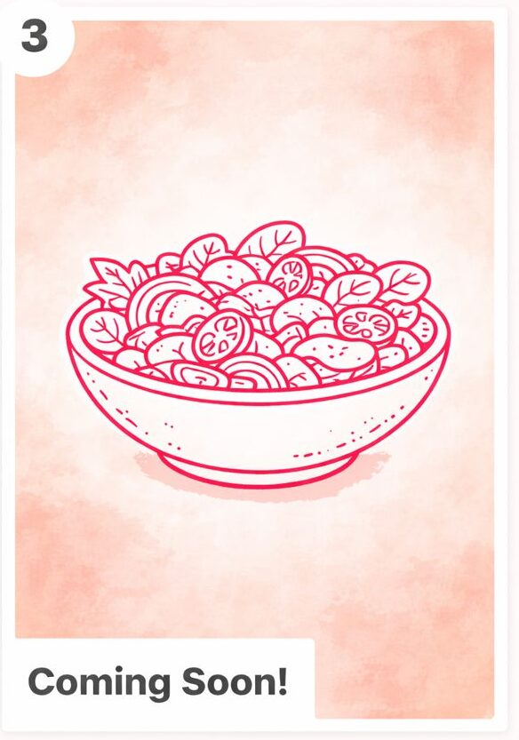 Salad series coming soon icon.