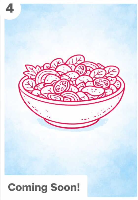 Salad series coming soon icon.