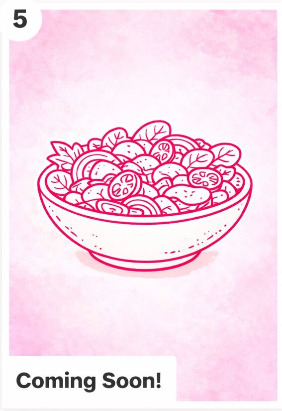Salad series coming soon icon.
