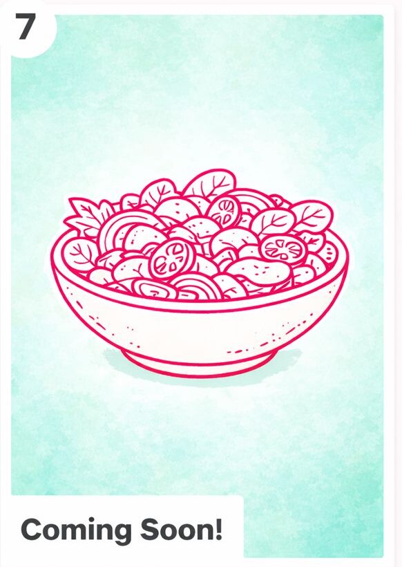 Salad series coming soon icon.